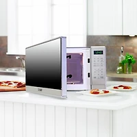 Total Chef 700 Watts Microwave Oven with Digital Controls (0.7 Cu. Ft./20 Liters), Compact Microwave for Quick Meals
