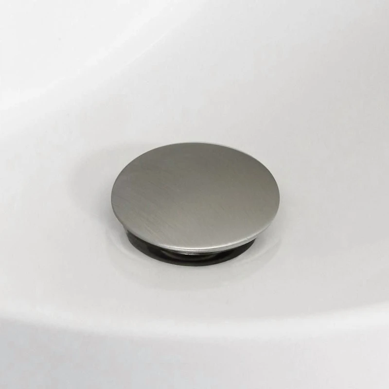 American Imaginations AI-31061 17,5 pouces W Au-dessus du navire blanc de contre pour 3H4-in. Centre de forage