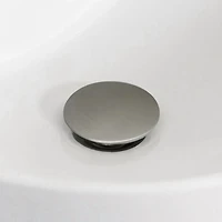 American Imaginations AI-31061 17,5 pouces W Au-dessus du navire blanc de contre pour 3H4-in. Centre de forage