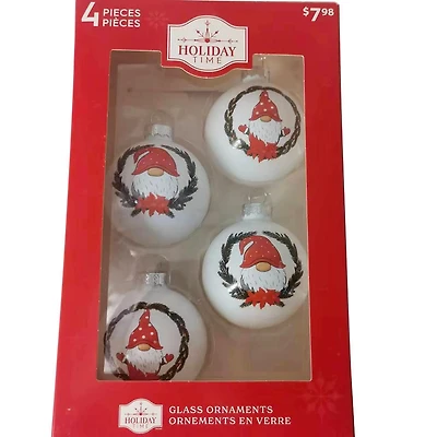TEMPS DE VACANCES 65 MM * 4CT ORNEMENT GNOME