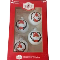 TEMPS DE VACANCES 65 MM * 4CT ORNEMENT GNOME