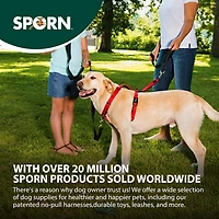 Ultimate Control Dog Harness Large Sized Dog, Black Nylon Large Dog Harness with Detachable Accessory Handle & Leash Extension, No Pull Dog Harness by Sporn