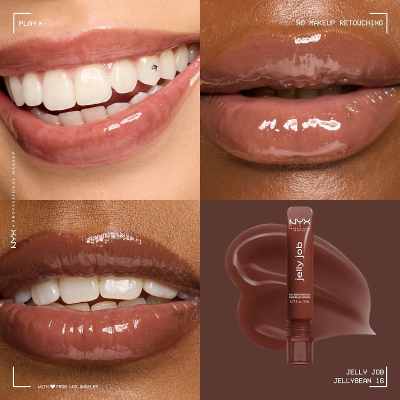NYX Professional Makeup Jelly Job, Full-Bodied Shine Gloss