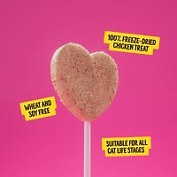 Bonkers Purrpops Freeze-Dried Chicken Flavoured Lollipop Treats for Cats, 24.5g Bag (4 Pack)