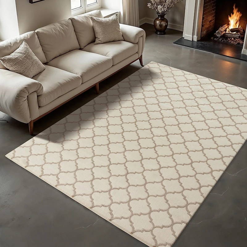 Tapis croisées ondulées hometrends 5 pi 3 po x 7 pi