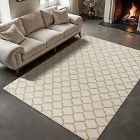 Tapis croisées ondulées hometrends 5 pi 3 po x 7 pi