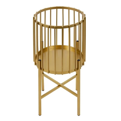 Porte-pots métal doré Encino