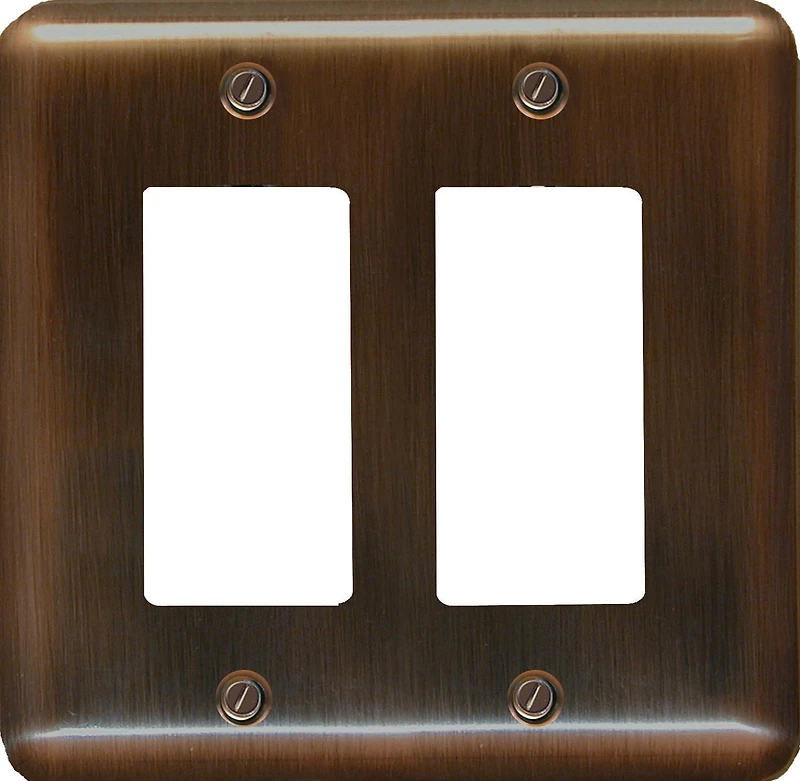 Prise Décora double cuivre antique d'Atron Electro Industries - élite