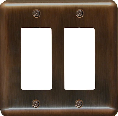 Prise Décora double cuivre antique d'Atron Electro Industries - élite