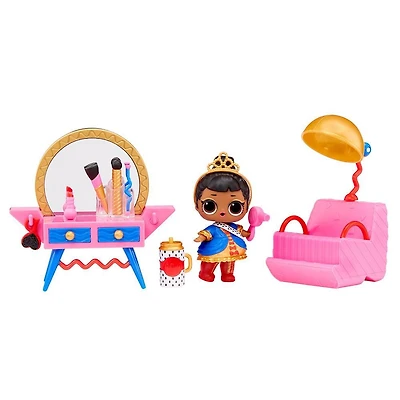 Ensemble de jeu Kiosque de beauté LOL Surprise OMG House of Surprises avec poupée de collection, Her Majesty
