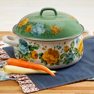 Pioneer Woman Rose Shadow Dutch Oven, 4 Quart