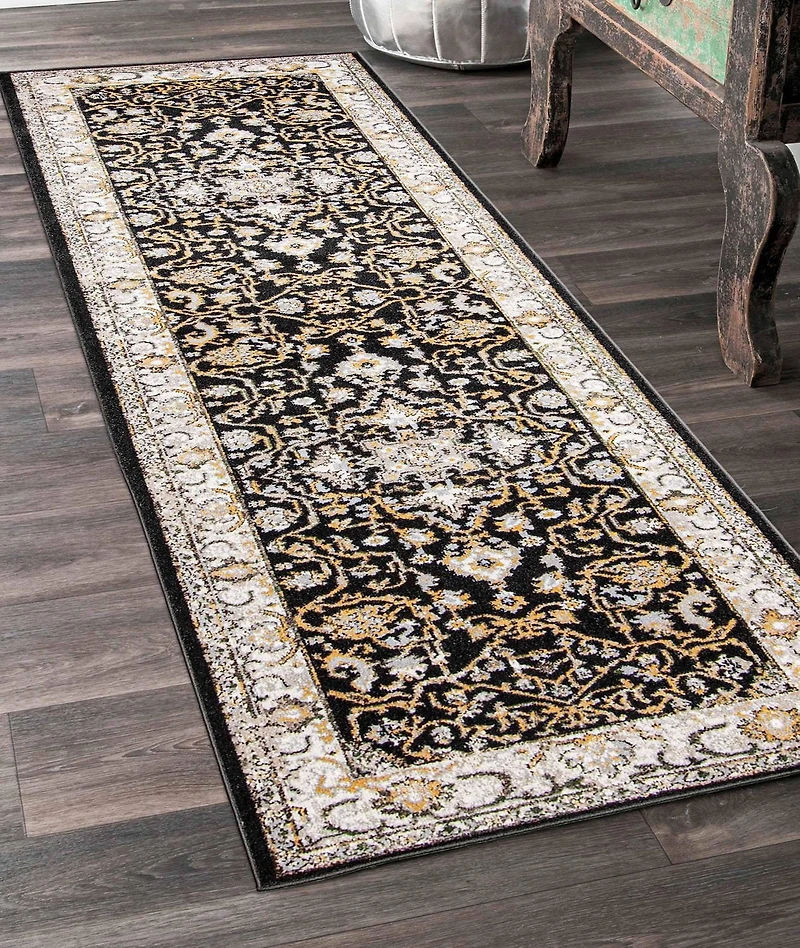 Tapis Lavable ECARPET Oriental pour Chambre, Salon, Chambre d'Enfant, Couloir