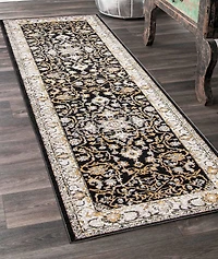 Tapis Lavable ECARPET Oriental pour Chambre, Salon, Chambre d'Enfant, Couloir