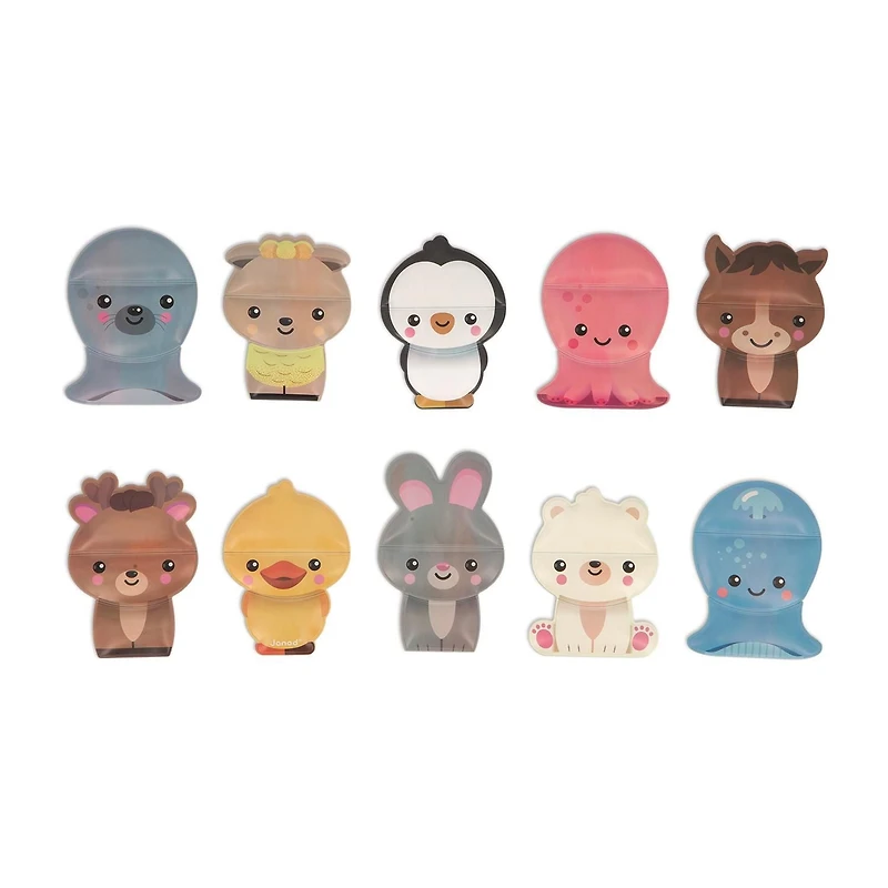 Janod Mix and Match Animaux pour le bain - 30 pièces - Pour les enfants à partir de 2 ans