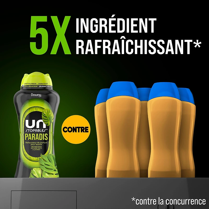 Perles de rehausseur de parfum pour lessive Downy Unstopables, parfum Paradis, perles pour la lessive pour protéger contre les odeurs, perles rehausse-parfum Downy, rehausseurs de parfum pour lessive 680G