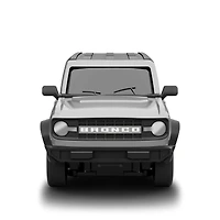Adventure Force 1:64 Scale RC Nano Racer Ford Bronco Grey, Rechargeable Mini Remote Control Car with Lights – Red, Ages 6+