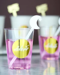 modernEID acrylic Crescent Moon picks / stirrers