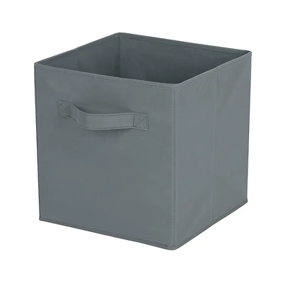 Mainstays Storage Cube Basket Box, Foldable, Home Organization, Main Materials Are Non Worn Fabric and Paper Card, Perfect for Nursery, Playroom Etc., Assembled size:10.5in.Wx10.5in.Dx11in.H; Multiple colours for option.