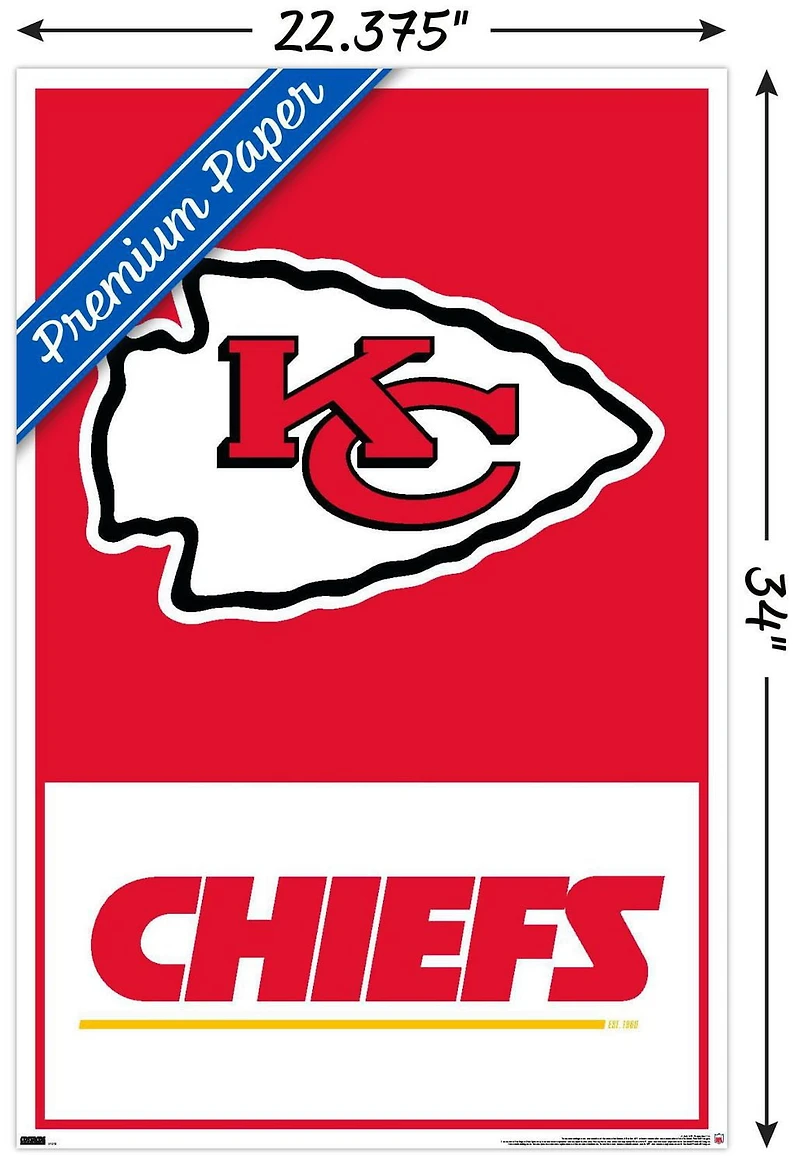 NFL Kansas City Chiefs - Logo 21 Wall Poster