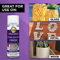 Aleene's Acrylic Spray Sealer, Pearlescent Finish, 6 oz – Fast-Drying, Clear, Non-Yellowing, Protects Paper, Wood, Glass & Metal