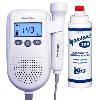Torontek R88 moniteur fœtal avec un tube de gel de 250 ml