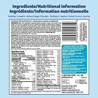 PediaSure Complete® Reduced Sugar, Nutritional Supplement, 4 x 235 mL, Chocolate, 4 x 235 mL