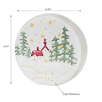 Led Round Ceramic Scenic Decor Large