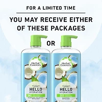 Shampooing et revitalisant 2 en 1 Herbal Essences Hello Hydration, hydratation pour les cheveux