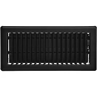 4" x 10" Black Pebble Floor Register STL, 4" x 10" Black Pebble Floor Register STL