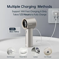 Ventilateur portatif Jisulife Pro1 S marron clair