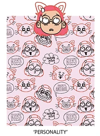 Disney Pixar Turning Red Ensemble de Coussin et Couverture de Voyage Nogginz - Design 'Personnalité'