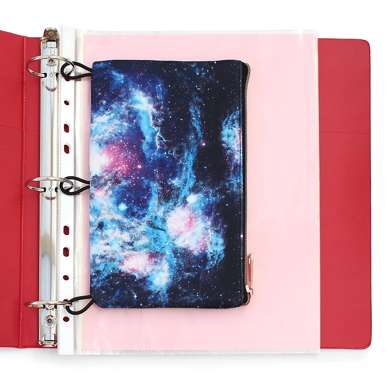 Pen+Gear 3 Loop EVA Galaxy Binder Pencil Pouch