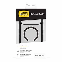 OtterBox Defender Pro XT Clear MagSafe Case w/Camera Control Dark Side (Black) for iPhone 17( Pro 6.3)