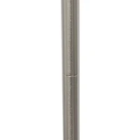 Simple Designs Brushed NIckel Drum Shade Floor Lamp