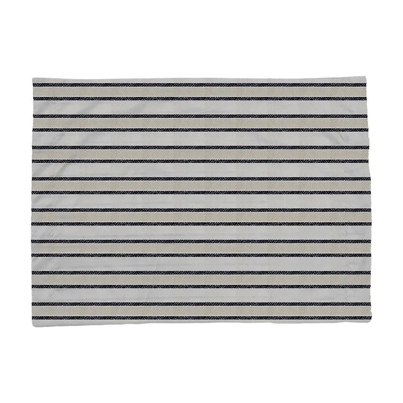 Parure de lit Mainstays Soft Touch Bed in a Bag 11 pièces beige/noir avec draps, grand lit