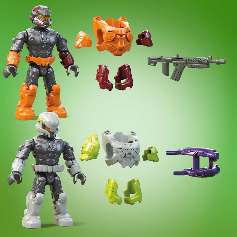 MEGA Halo Fiesta, coffret personnages avec casque Spartan - 70 Brics