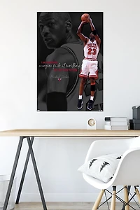 Michael Jordan - Can't Accept Not Trying Wall Poster