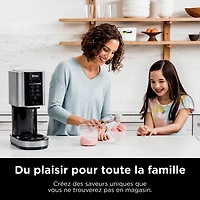 Ninja CREAMi, NC301C, Ice Cream, Gelato, Milkshake, Sorbet, Smoothie Bowl, and Lite Ice Cream Maker, 7 One-Touch Programs, 800W, Silver, Ice cream, 16 oz