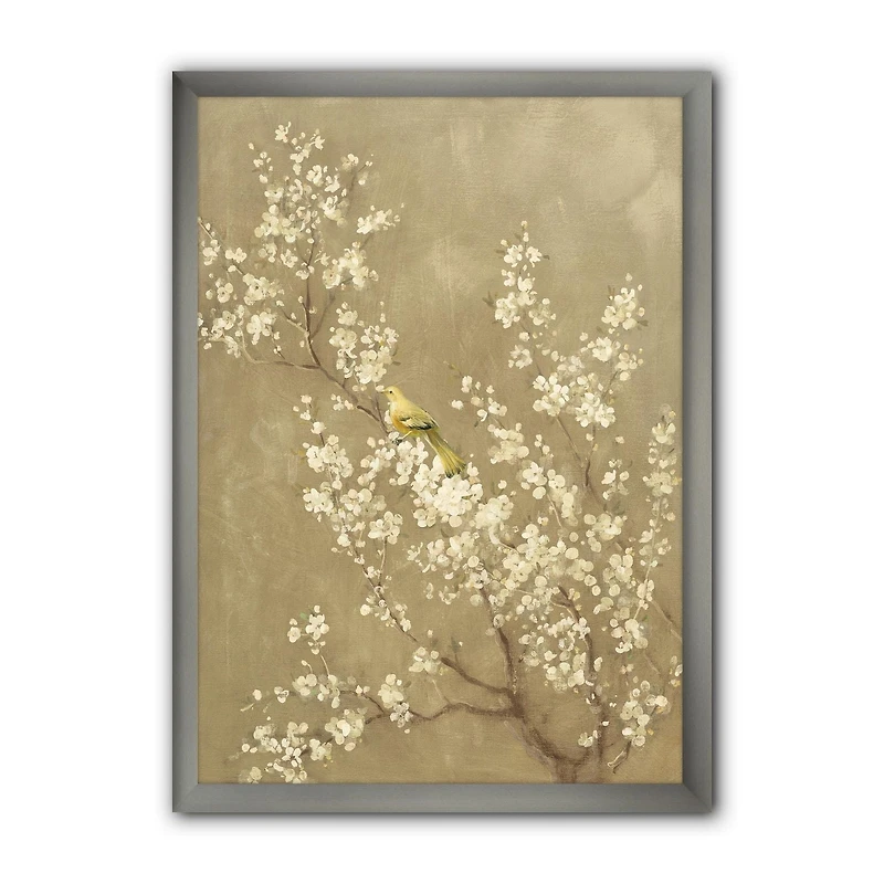 Designart Fleur de cerisier blanc III Art mural encadré