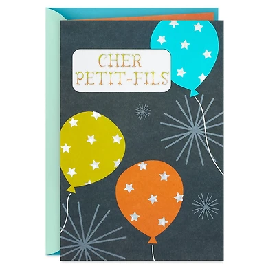Carte de fête pour un petit-fils – Hallmark (Ballons)
