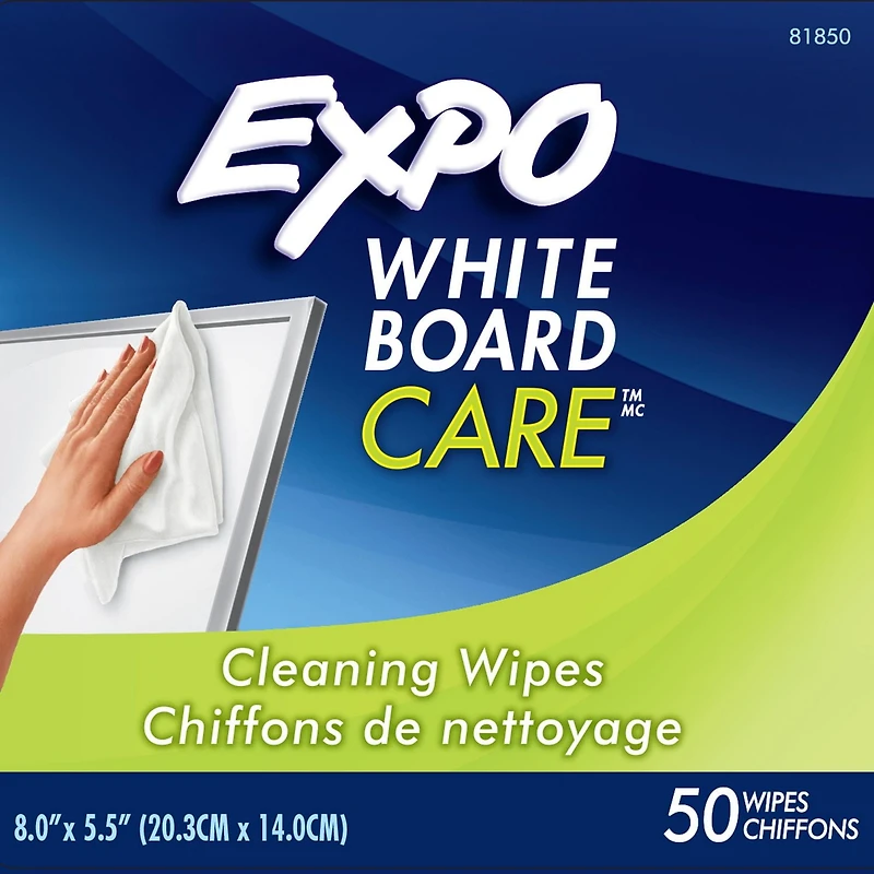 Lingettes pour effaçage à sec EXPO pour tableaux blancs