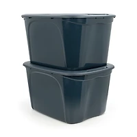 Marque Tuffstore Capacité de 63L (16,6 gal), Gamme Utilitaire, Fourre-tout de Rangement en Mer Sombre