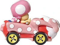 Personnages et karts de Mario Kart Toadette Fille D'Anniversaire véhicule Hot Wheels en métal moulé sous pression à l’échelle 1:64