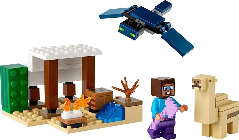 LEGO Minecraft L’expédition de Steve dans le désert 21251 Ensemble de construction (75 pièces) Comprend 75 pièces, 6+ ans