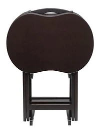 Skippy 5Pc Snack Table Set in Espresso Finish - 92532