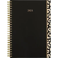 Cambridge® Small Weekly/Monthly Panthera Printed Poly Planner, Planner