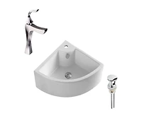 DROP Bath and Kitchen DR091241 Bathroom Vessel Sink Set