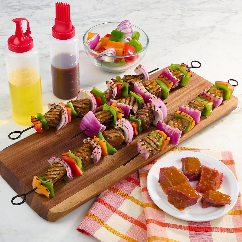 Mainstays paquet de 4 Brochettes pour BBQ, Noir Longueur - 30 cm/15 in