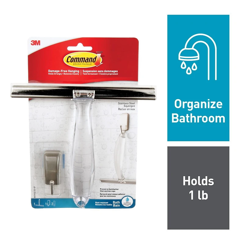 Command™ Water-Resistant Refill Strips, BATH22-EF, Assorted