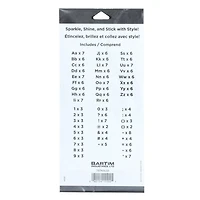 CRAFTY & CO. autocollants d'alphabet, noirs, décoratifs, 518 pièces, bricolage, artisanat ALPHA STKR 518PC BLK